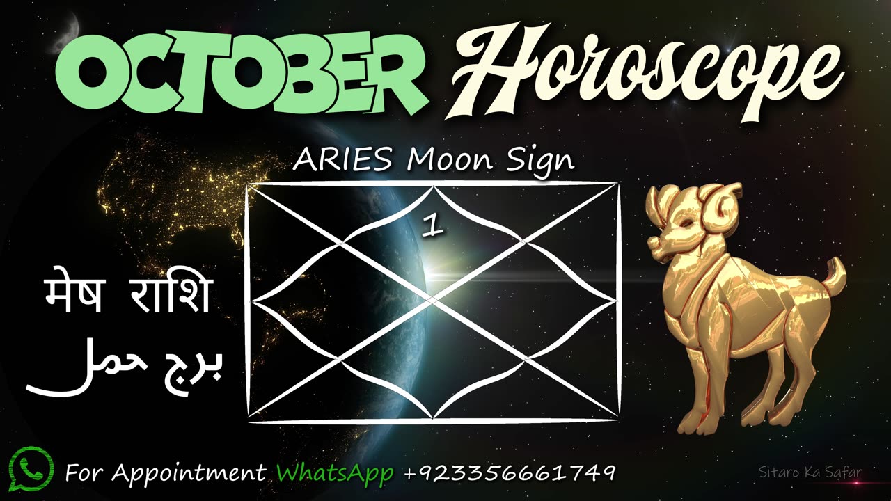 ✨ Aries (Mesh) October 2025 Horoscope | Monthly Astrology Predictions & Rashifal