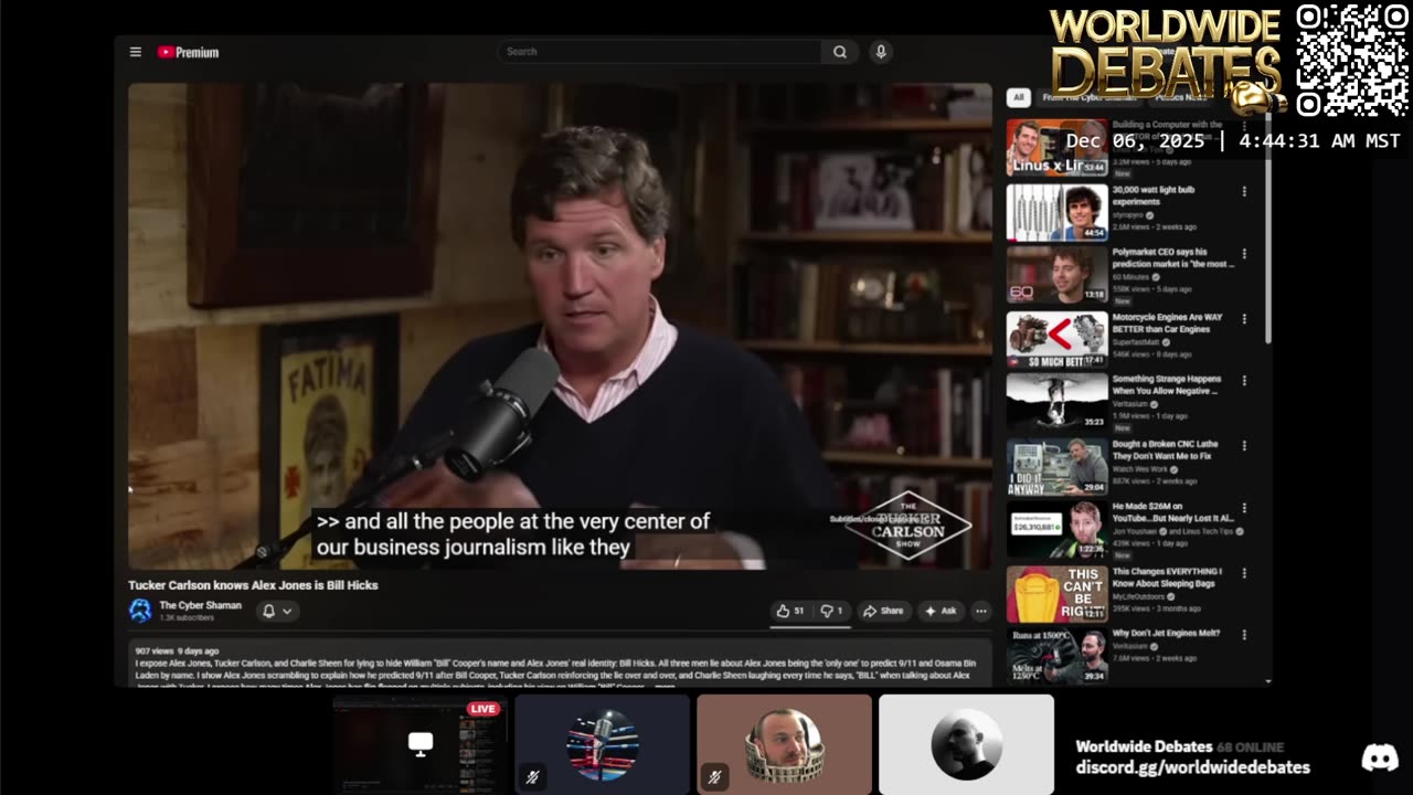 0207 WIDESTREAM - Worldwide Debates - YouTube/Twitch/Rumble