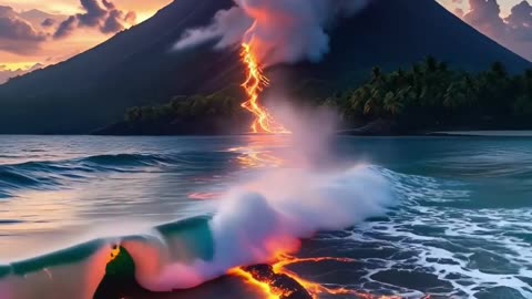 What does a volcano eruption dream mean?