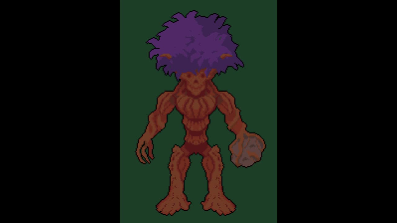 Simple Treant pixel art timelapse!