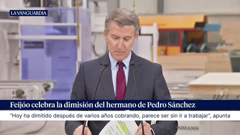 Feijóo celebrates the resignation of Pedro Sánchez's brother: “Everything starts somewhere”