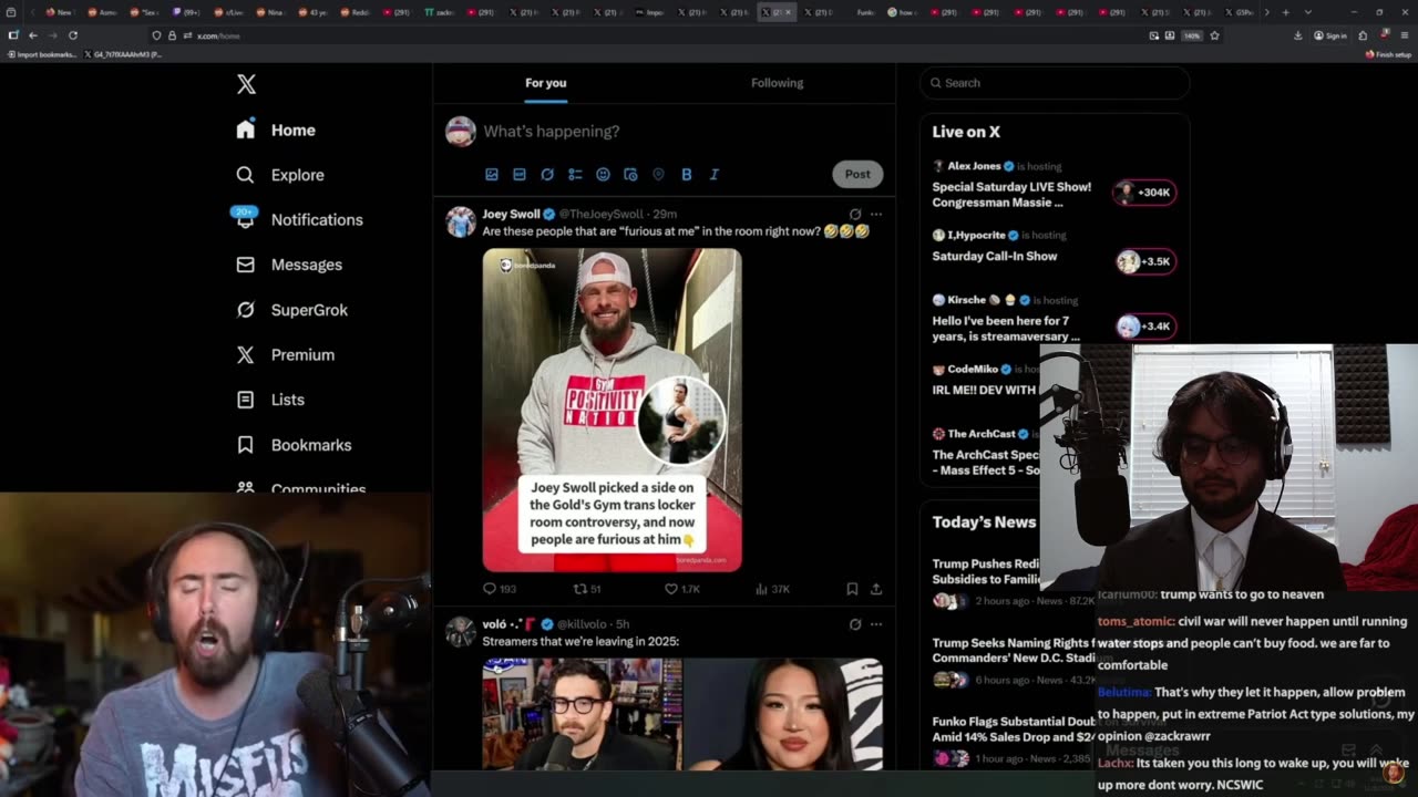 REACT Asmongold Ice agent shot