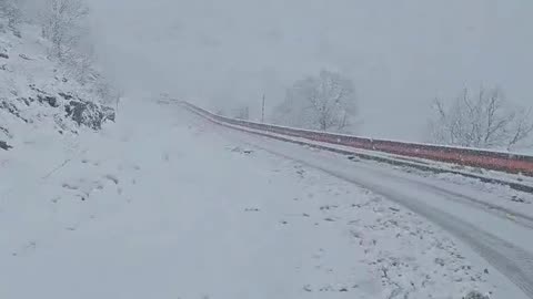 This is not Switzerland, it’s Israel! It is snowing on Mount Hermon. 🇮🇱❄️