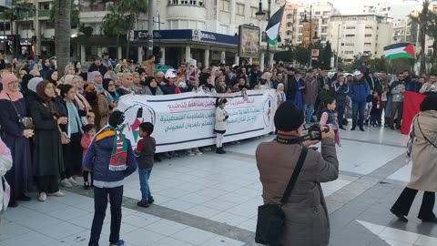 مسيرة شعبية بطنجة دعما لفلسطين و تنديدا بتصريحات ترامب 16 02 2025 فلسطين ستنتصر