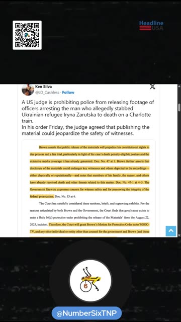 Judge Bans Police from Releasing Footage of Charlotte Train Stabber’s Arrest