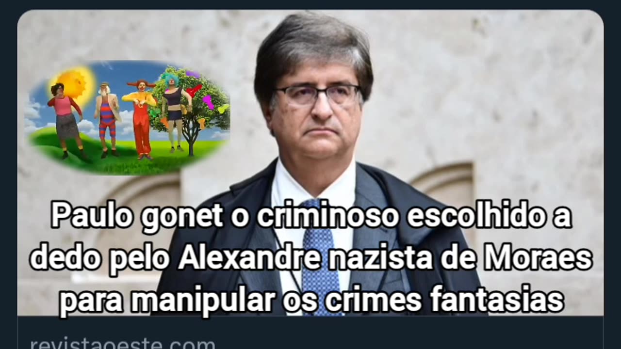 O FALSO PGR: PAULO GONET O CRIMINOSO NA @MPF_PGR AMIGO DO DITADOR ALEXANDRE NAZISTA DE MORAES. Escolhido pra criar crimes