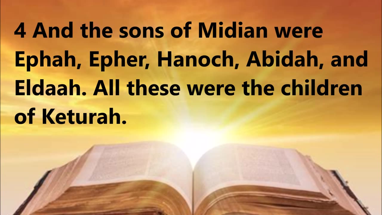 Abraham marries again and has many children by Keturah.