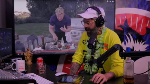 Redbar Watches Gordon Ramsay grill a tall burger ft. Sean Evans (1080p)