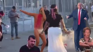 Indigenous peoples were outside ICE casting an evil spell and well, memers gonna meme