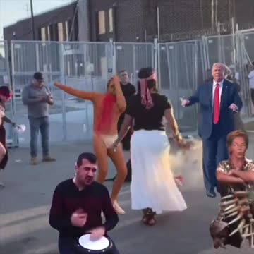 Indigenous peoples were outside ICE casting an evil spell and well, memers gonna meme