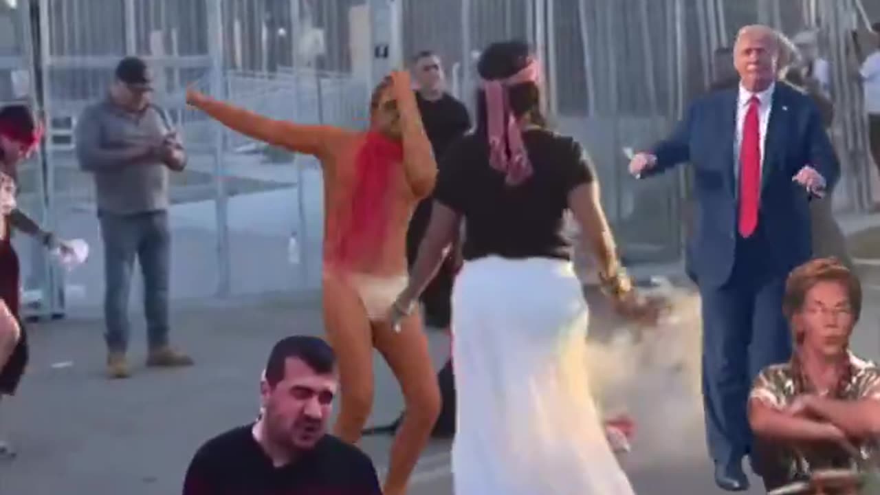 Indigenous peoples were outside ICE casting an evil spell and well, memers gonna meme