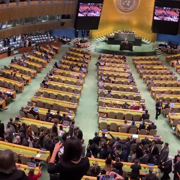 Watch Delegates at UNGA Walk Out on Netanyahu