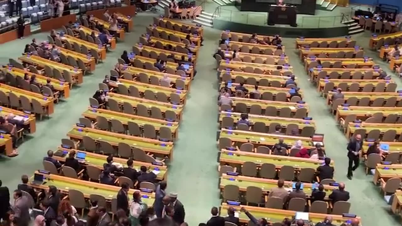 Watch Delegates at UNGA Walk Out on Netanyahu