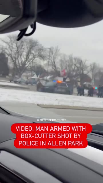 Man armed with box-cutter Shot by Police in Allen Park