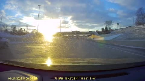 Roundtrip Drive From Ford/Telegraph, Dbn; To Al Oumara, W Maple Rd, West Bloomfield, MI, 1/24/25