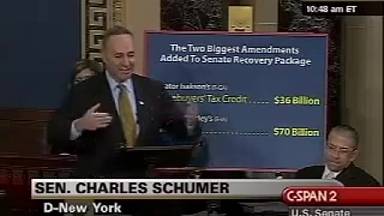 In 2009 Schumer Defended ‘Porky’ Government Spending, Saying ‘The American People Really Don’t Care’