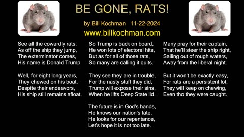 BE GONE, RATS! -- an original song by Bill Kochman.