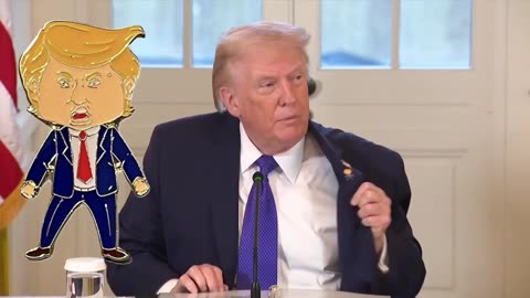 Trump explains the lapel Trump pin he's wearing