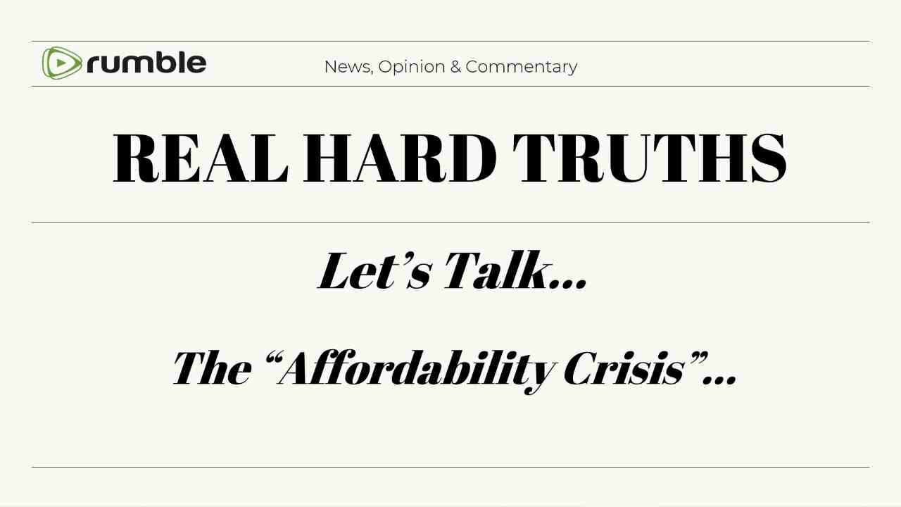 LIVE - Let's Talk about "The Affordability Crisis" - 12/8/25