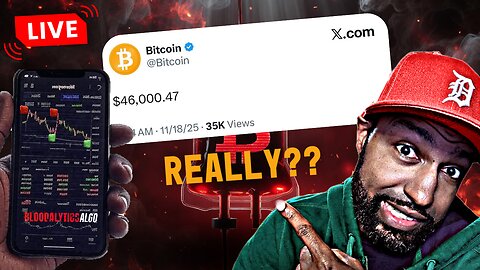 🔴 FREE LIVE SIGNALS: Bitcoin's $46K Tweet & DELETE! Bad Omen? 😱