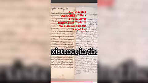 Islam Wickedness Castration of Black Males