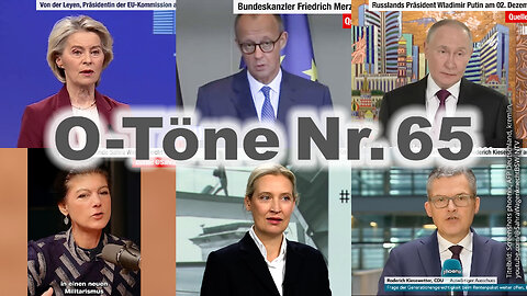 „Wenn und falls Russland Reparationen zahlt“ – O-Töne zur Rolle DE & Europas am Ukraine-„Peace Deal“