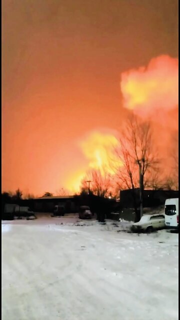 🇷🇺 ⚔️ Drones kamikaze "Geran-2" struck at an energy facility in Kryvyi Rih