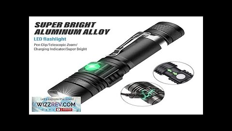 High Power Led Flashlights Zoomable Camping Torch With T6 LED Lamp Beads Review