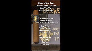 Just The Tip (Caldwell Lost & Found) 4.5x48 Robusto #Shorts #CigarOfTheDay #Short #Review
