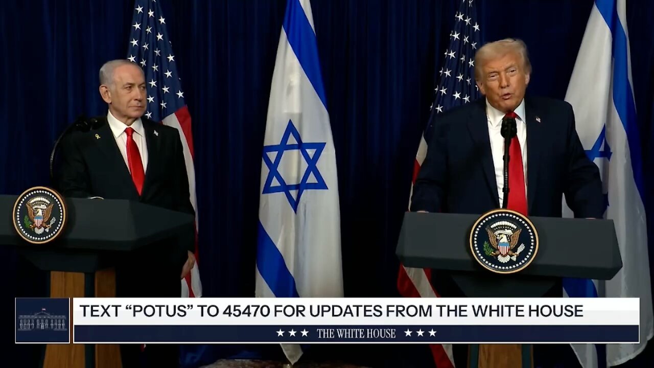 Trump and Israel’s Prime Minister REAFFIRM the U.S.–Israel Alliance in Joint Remarks