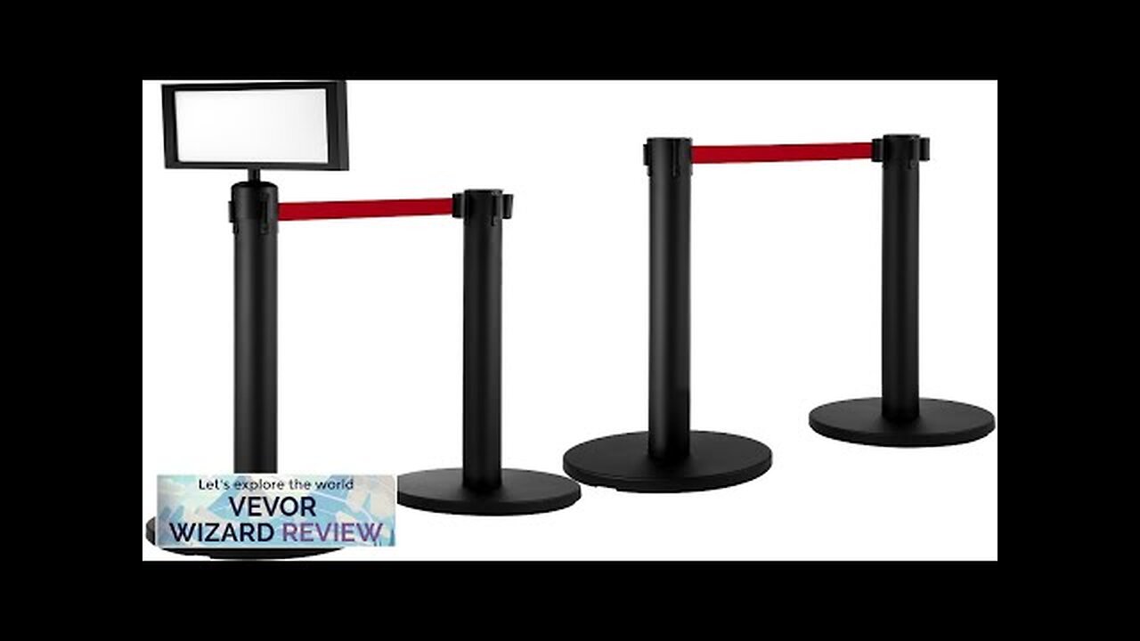 VEVOR Stanchion Post Barriers 4-Set Line Dividers Stainless Steel Stanchions with 6.6 Review