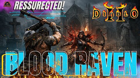 Barbarian Destroys Blood Raven | Sisters Burial Ground Diablo 2