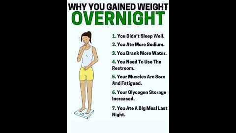 Why you gained weight overnight
