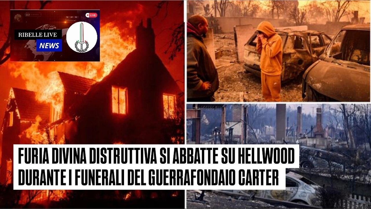 FURIA DIVINA DISTRUTTIVA SI ABBATTE SU HELLWOOD DURANTE I FUNERALI DEL GUERRAFONDAIO CARTER