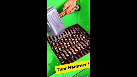 Thor's mighty hammer getting destroyed