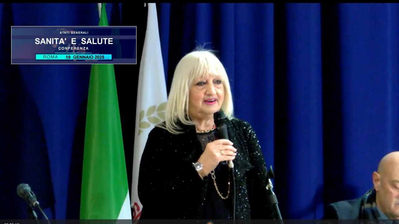 Conferenza Sanità e Salute: saluti di benvenuto della prof.ssa Adriana Bisirri