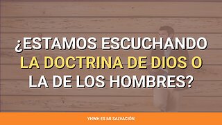 👂‍ ️¿Estamos escuchando la doctrina de Dios o la de los hombres? | 1 Samuel 3