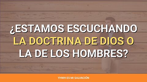 👂‍ ️¿Estamos escuchando la doctrina de Dios o la de los hombres? | 1 Samuel 3