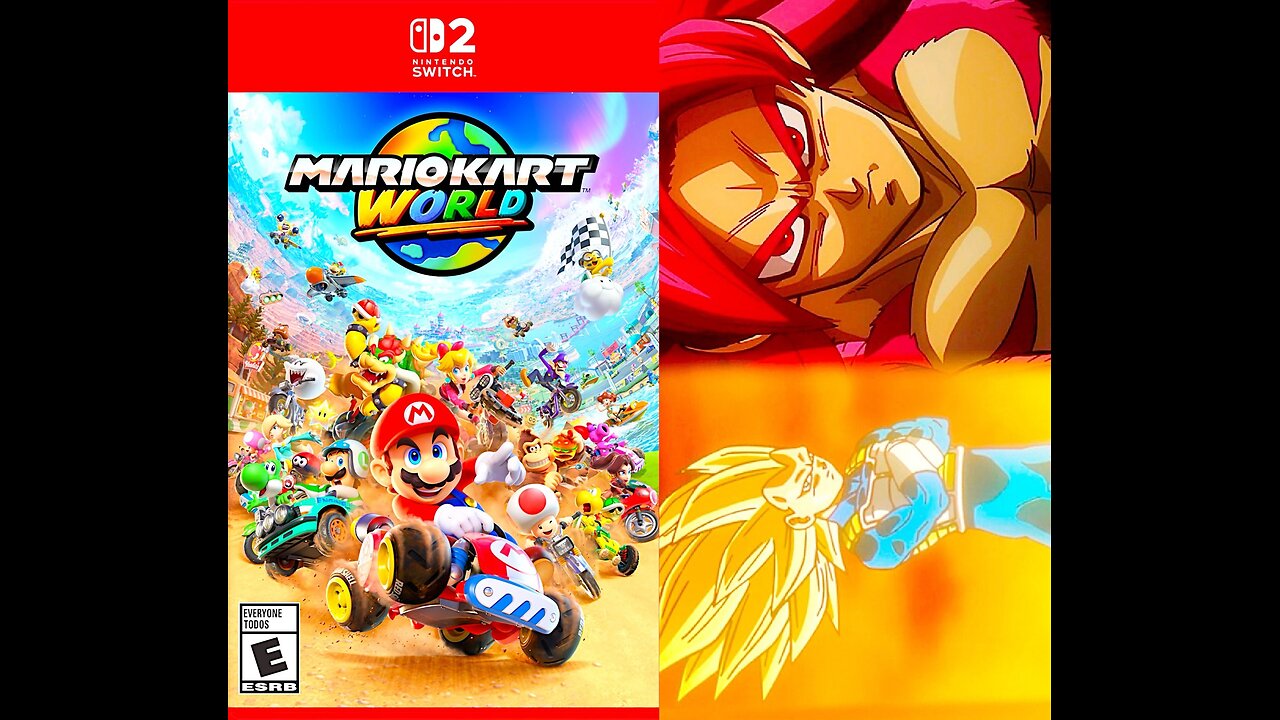 Mario Kart World/Xenoverse 2 : SSJ4 Goku & SSJ3 Vegeta 🐲🟠🏎🪠🗽 (Nintendo Switch 2🎮)