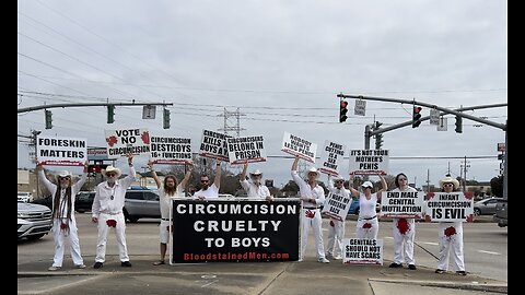 Day 1 Bloodstained Men Protest, Marrero LA, Feb 4 2025