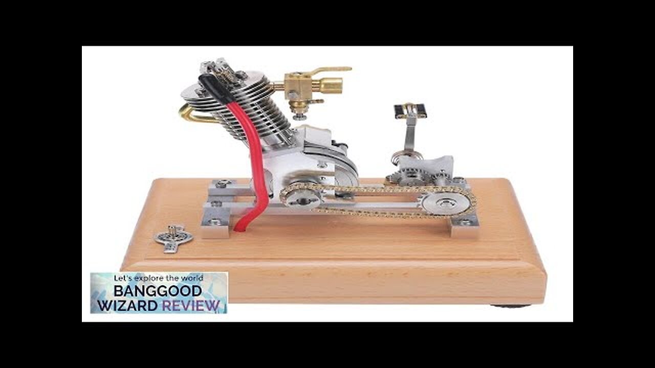 Banggood H09 Mini Hoglet CNC Single Cylinder Engine Metal Model Kids Children Review