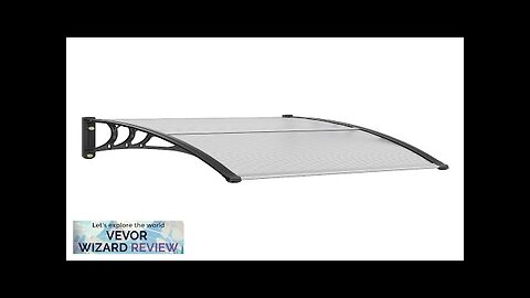 VEVOR Window Door Awning Canopy 40" x 40" UPF 50+ Polycarbonate Entry Review