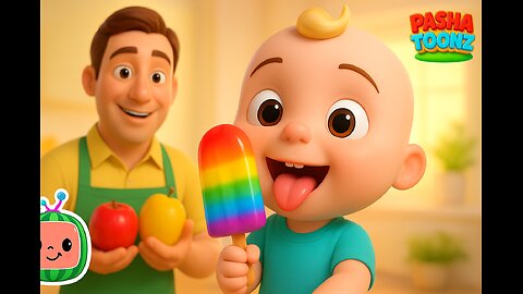 The Color Song | Rainbow Popsicles | Nursery Rhymes & Kids Songs | PashaToonz