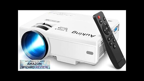 AuKing Projector 2024 Upgraded Mini Projector Full HD 1080P Home Theater Video Review