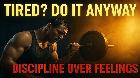 Tired? Do It Anyway – Discipline Over Feelings