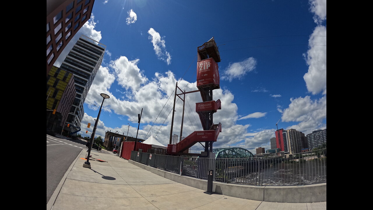 🌎2024🚶 The World's First Inter-Provincial #Zipline 🌊 Over The Water From Ottawa To Gatineau Adventure🌴