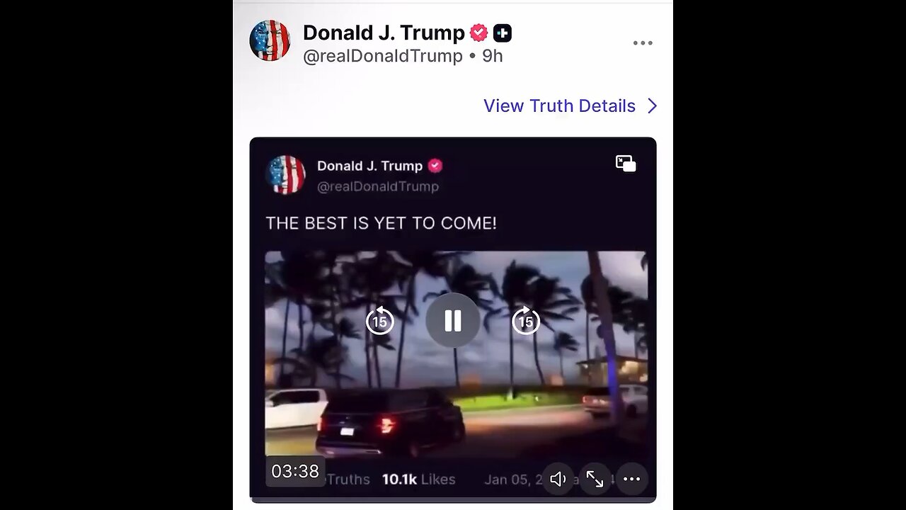 POTUS Posts This Again: The Best Is Yet To Come! Hold The Line!