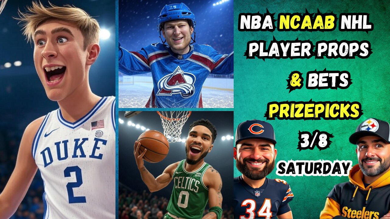 BEST FREE NBA Player Props TODAY | NCAAB PICKS| DUKE vs NC | SATURDAY