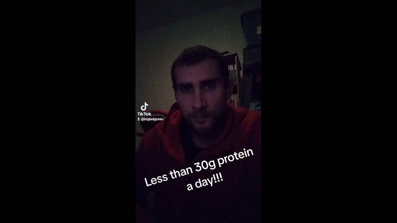 Less than 30g of protein a day