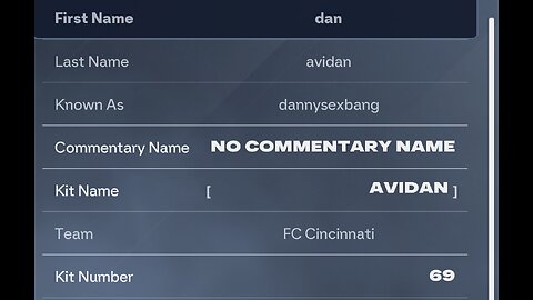 My fc character Dan Avidan